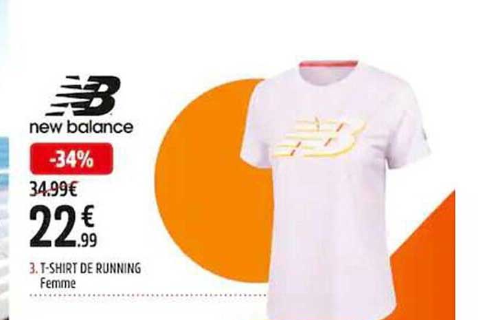 t-shirt de running femme new balance