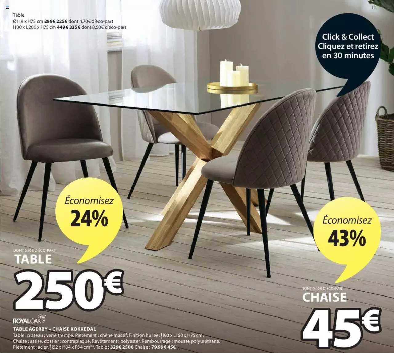 Table Agerby + Chaise Kokkedal Royal Oak