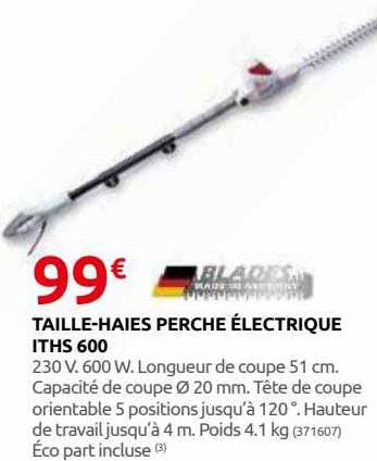 taille-haies perche électrique iths 600