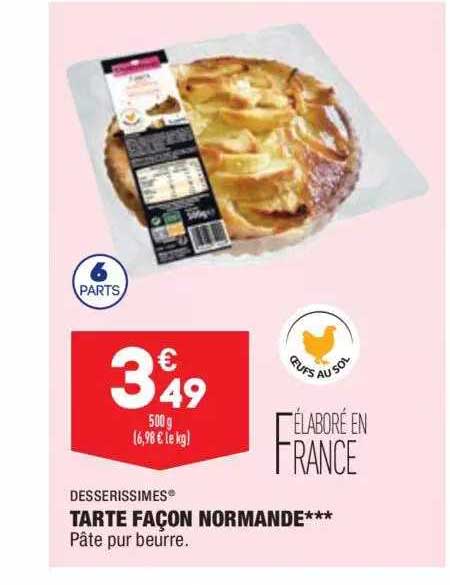 tarte façon normande desserissimes