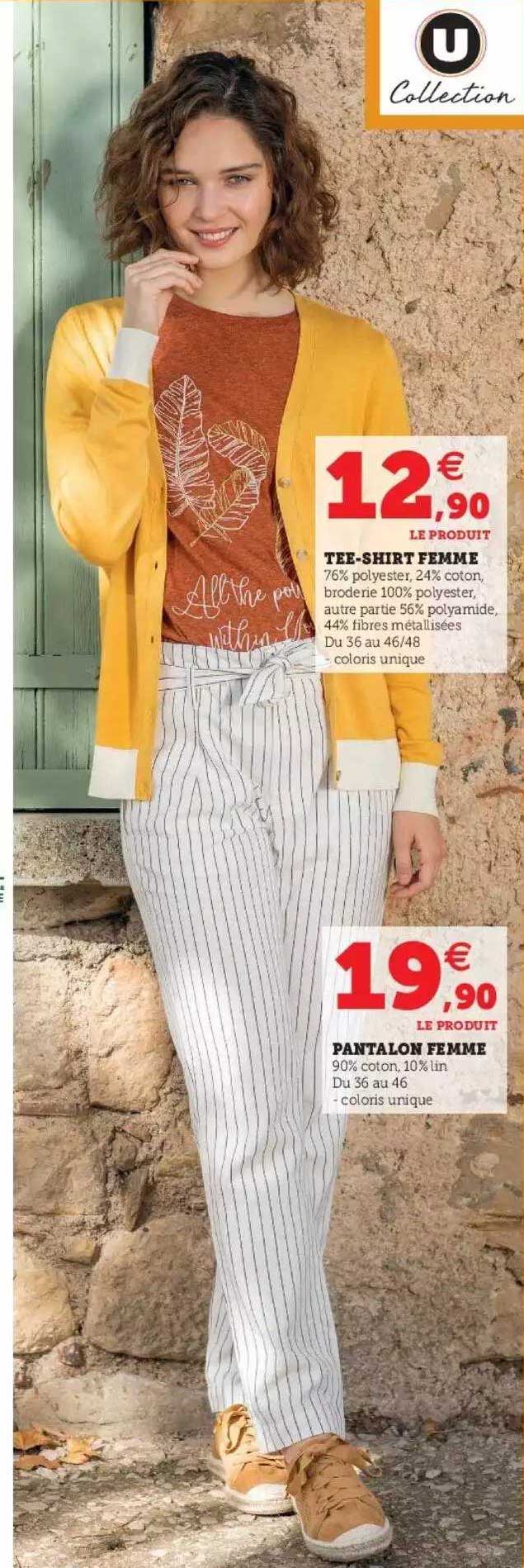 tee-shirt femme, pantalon femme