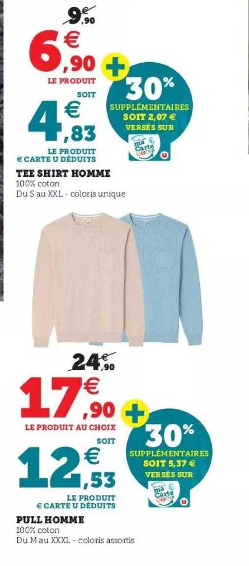 tee-shirt homme, pull homme