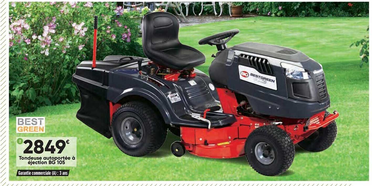 tondeuse autoportée à éjection bg 105 bestgreen