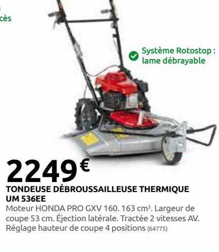 Tondeuse Débroussailleuse Thrermique Um 536ee