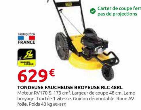 tondeuse faucheuse broyeuse rlc 48rl