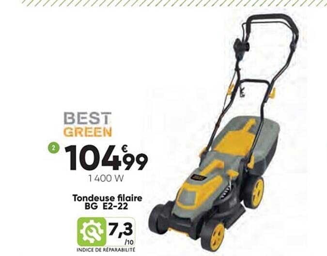 tondeuse filaire bg e2-22 bestgreen