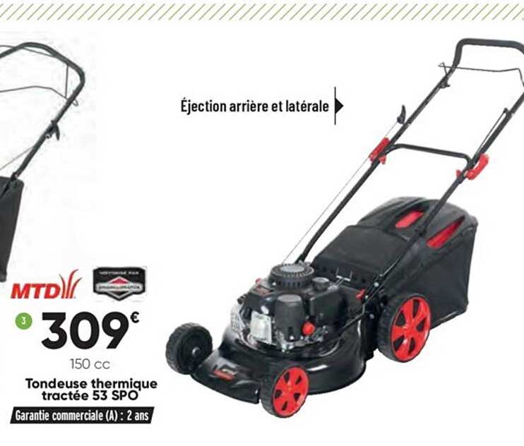 tondeuse thermique tractée 53 spo mtd