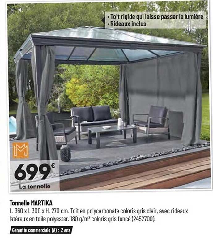 tonnelle martika