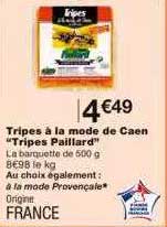 Tripes à La Mode De Caen "tripes Paillard"