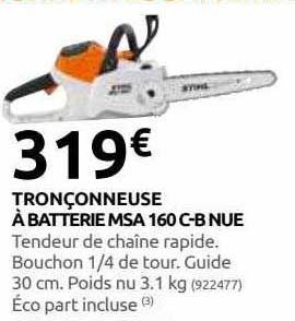 tronçonneuse à batterie msa 160 c-b nue