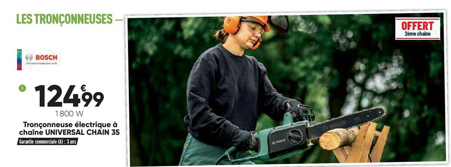tronçonneuse électrique à chaîne universel chain 35 bosch