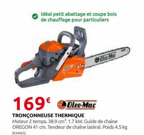 tronçonneuse thermique oléo-mac