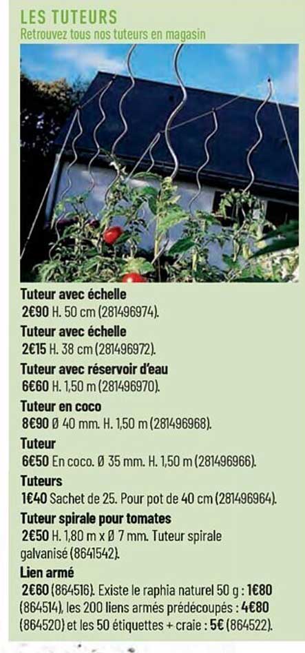 tuteur avec échelle, tuteur avec échelle, tuteur avec réservoir d'eau, tuteur en coco, tueurs, tuteur spirale pour tomates