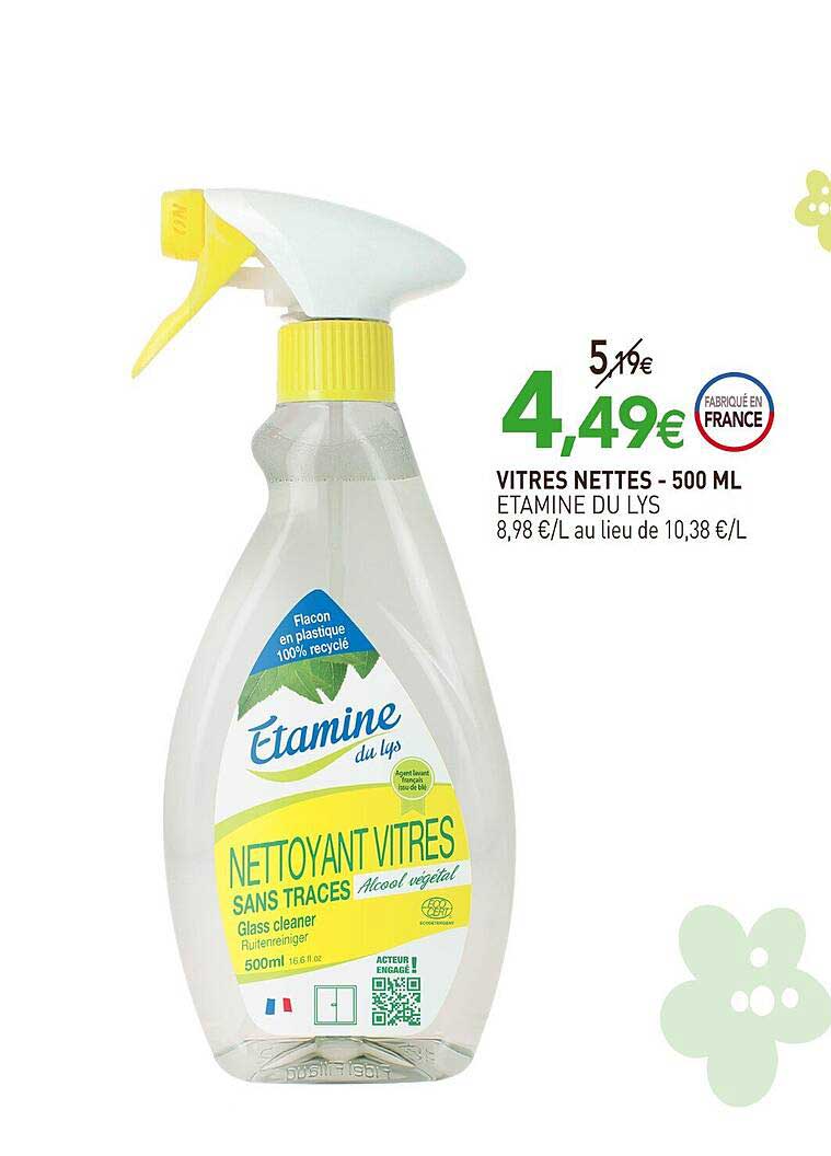 vitres nettes étamine du lys - 500 ml