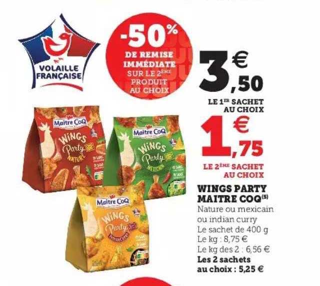 wings party maître coq