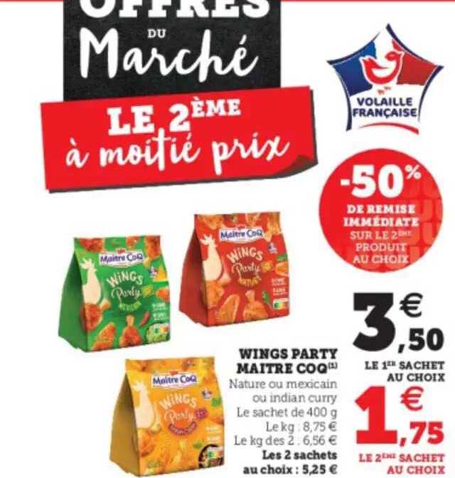 wings party maître coq