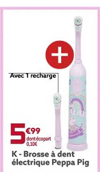 brosse à dent électrique peppa pig