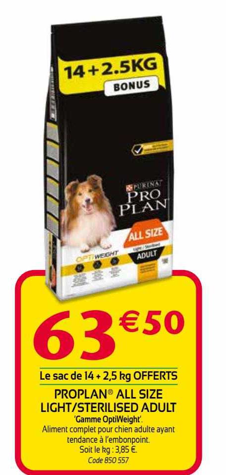 proplan all size light-sterilised adult