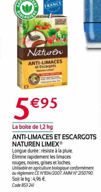 anti-limaces et escargots naturen limex