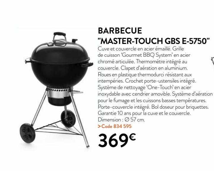 barbecue "master-touch gbs e-5750"