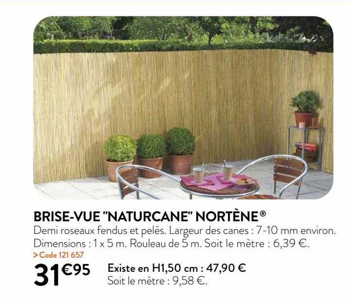 brise-vue "naturcane" nortène