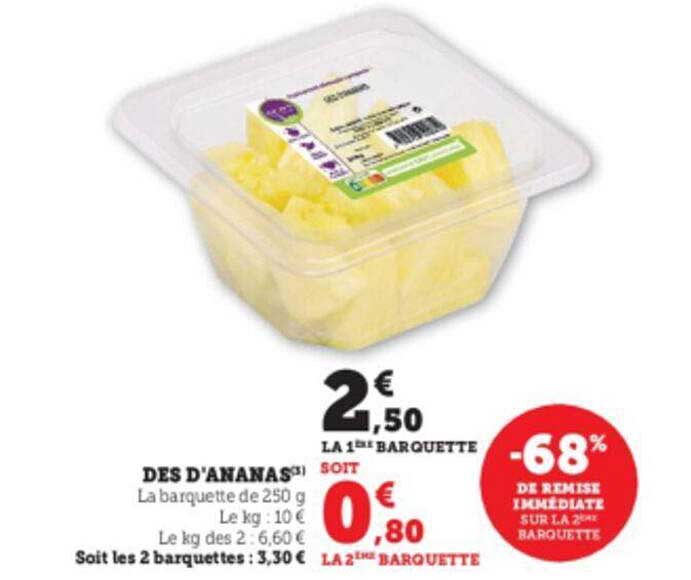 dés d'ananas