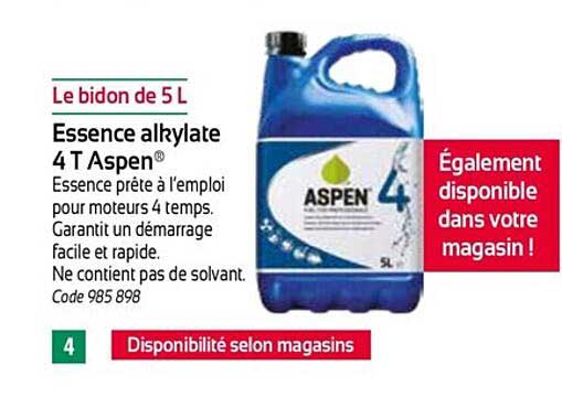 essence alkylate 4 t aspen