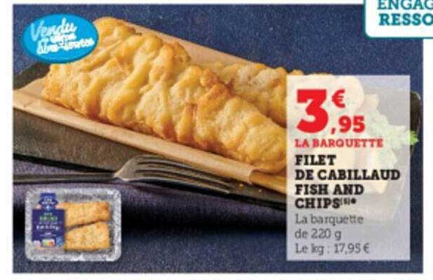 filet de cabillaud fish and chips