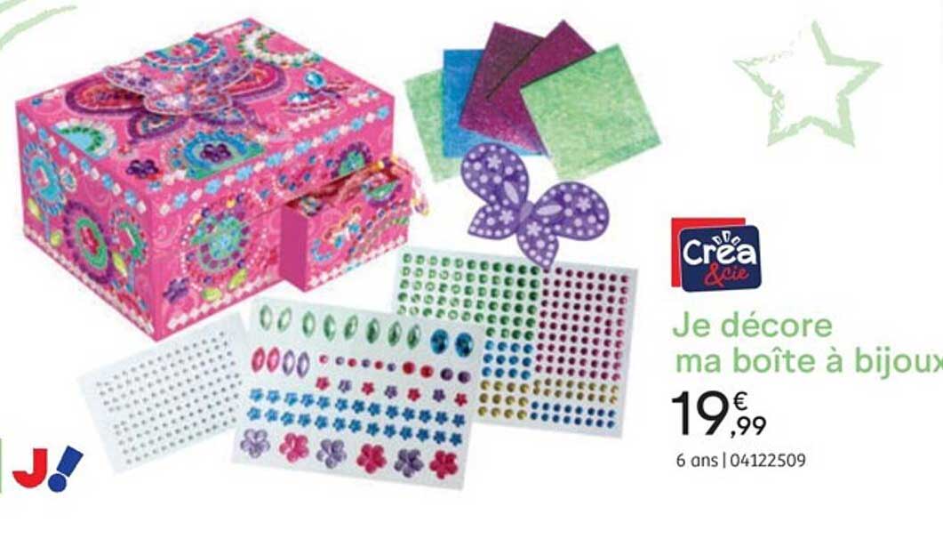 je décore ma boîte à bijoux crea & cie