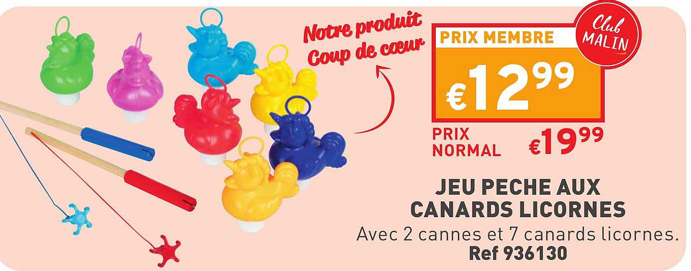 jeu pêche aux canards licornes