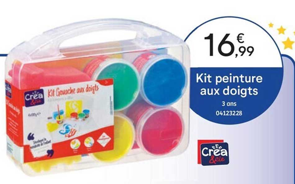 kit peinture aux doigts crea & cie