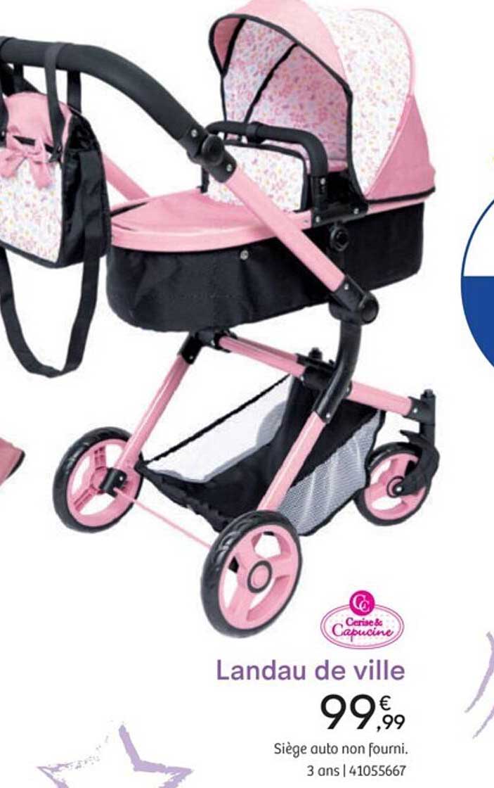 landau de ville cerise & capucine