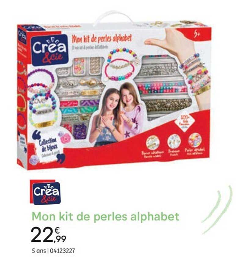 mon kit de perles alphabet crea & cie