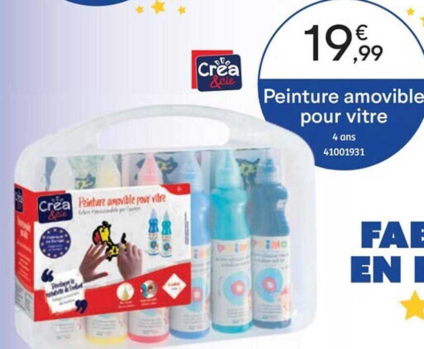 peinture amovible pour vitre crea & cie