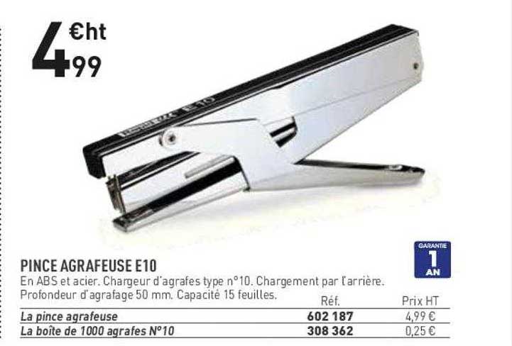 pince agrafeuse e10