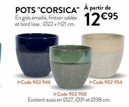 pots "corsica"