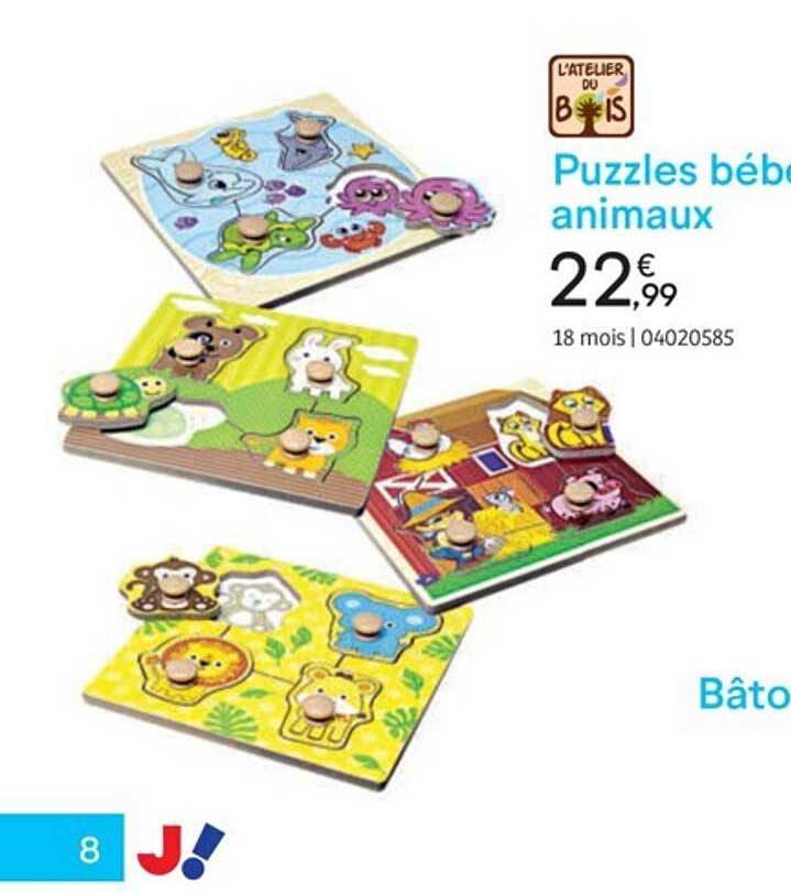 Puzzles Bébé Animaux