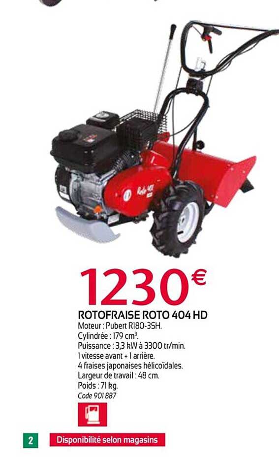 rotofraise roto 404 hd