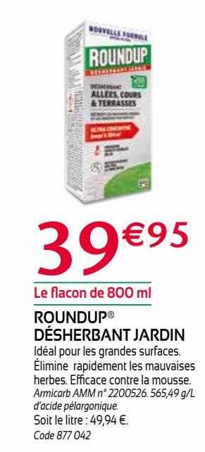 Roundup Désherbant Jardin