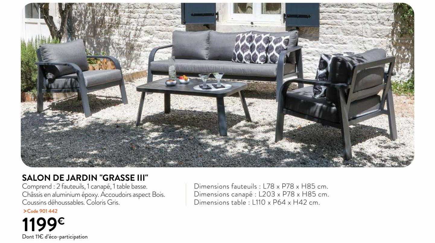 salon de jardin "grasse III"