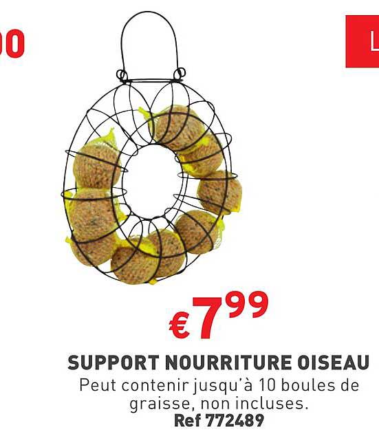 support nourriture oiseau