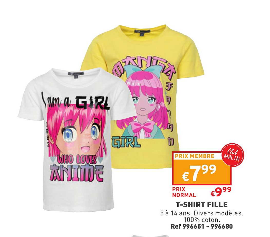 t-shirt fille