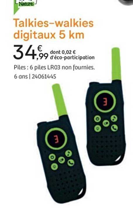 talkies-walkies digitaux 5 km