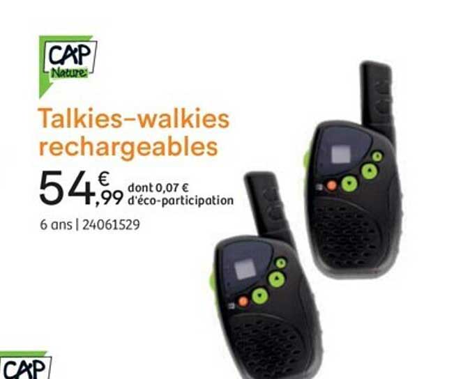 talkies-walkies rechargeables