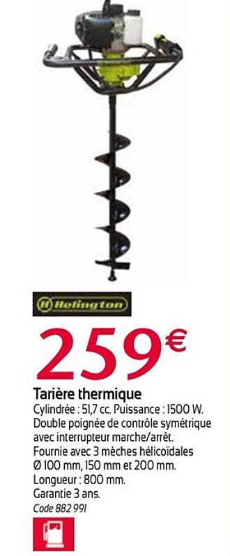 tarière thermique hoting ton