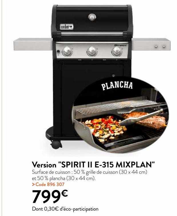 version "spirit II e-315 mixplan"