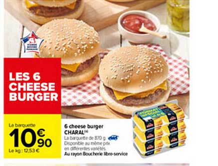 6 Cheese Burger Charal