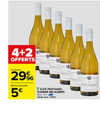 a.o.p. petit chablis closerie des alisiers