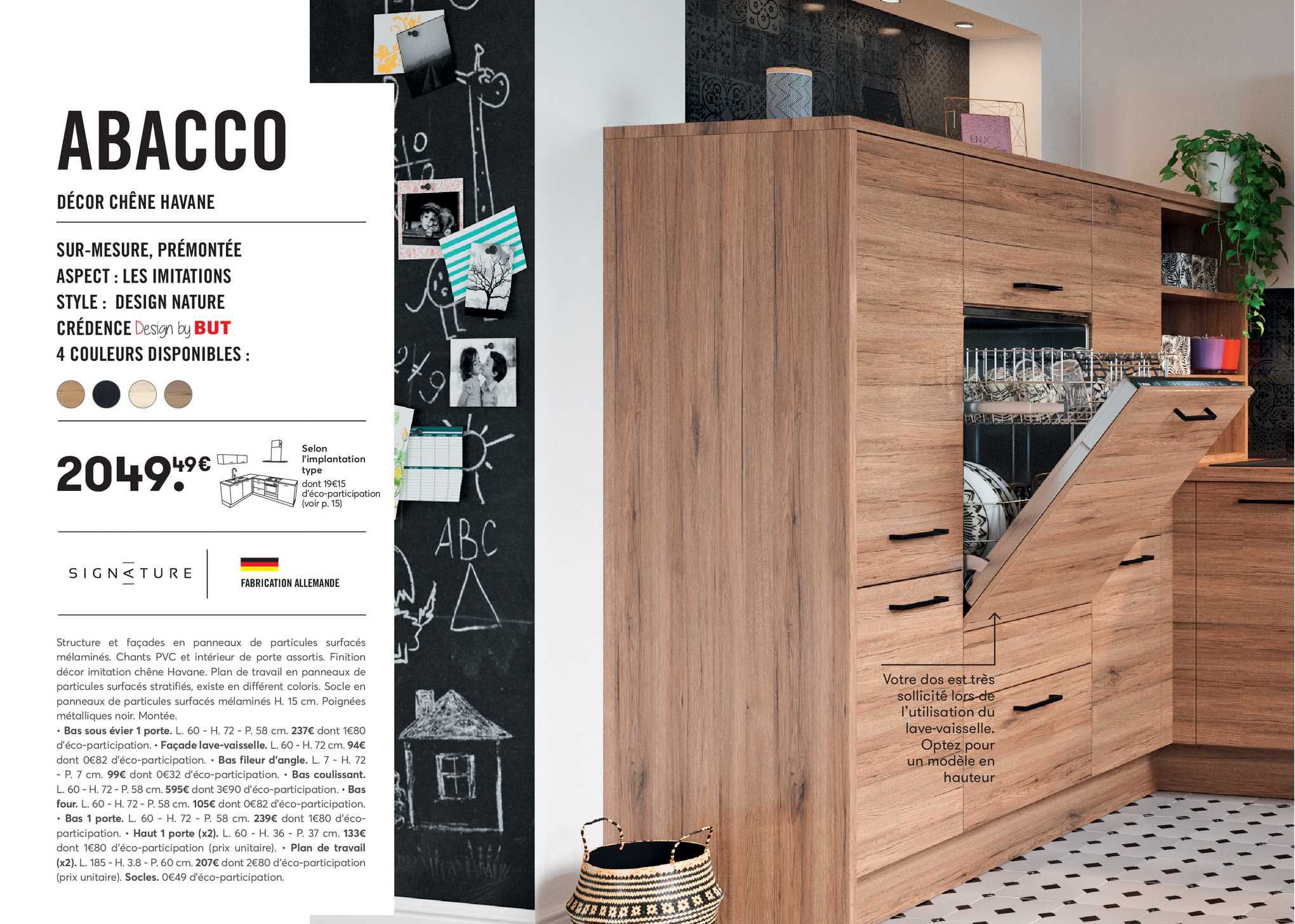 abacco décor chêne havane signature