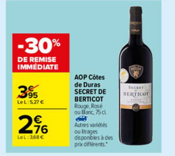 Aop Côtes De Duras Secret De Berticot